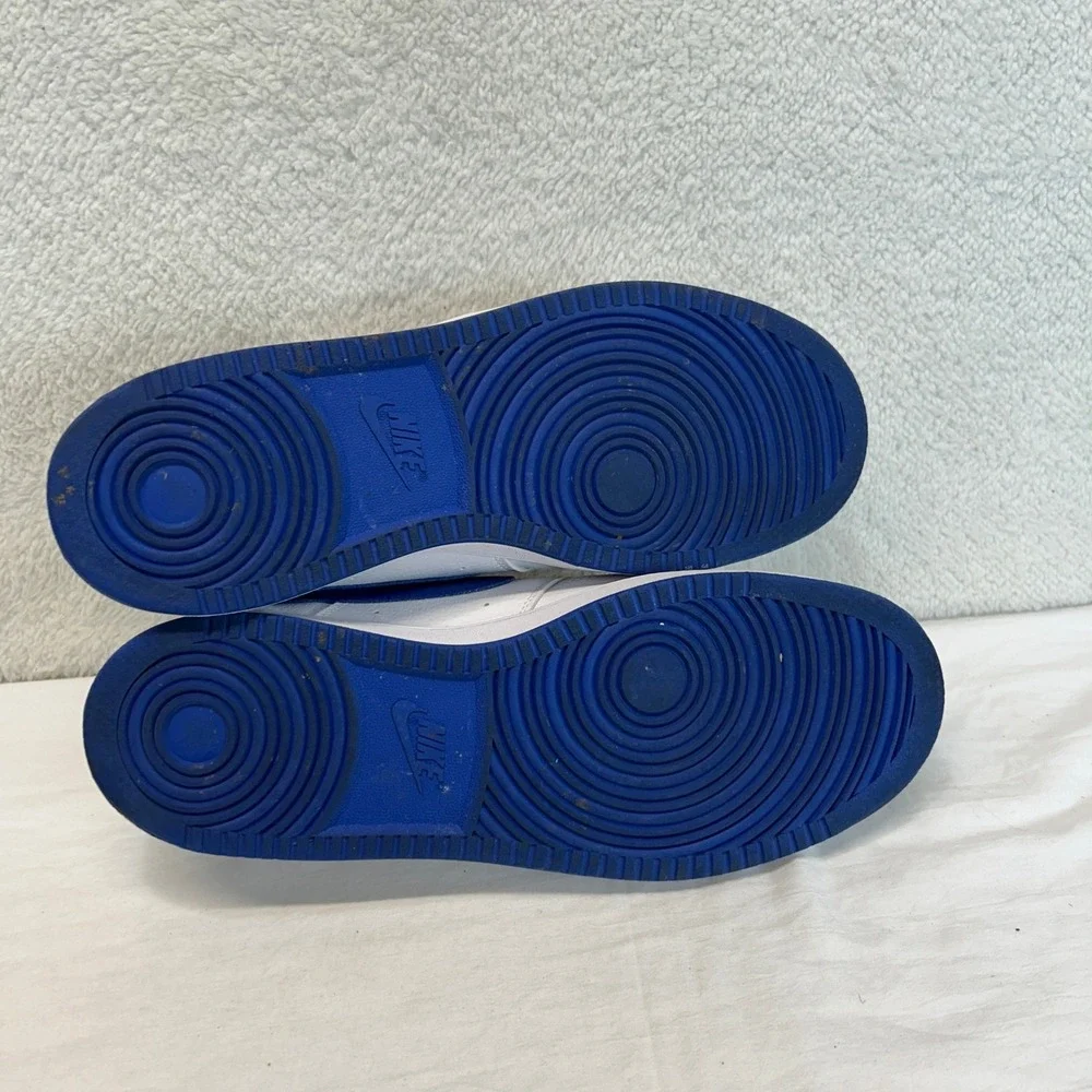 Nike Court Vision Low Mens Shoes White Game Royal Blue Sneaker Size 10.5